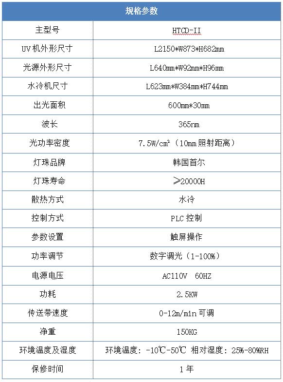 600*30mm 桌面式UVLED光固化機規(guī)格